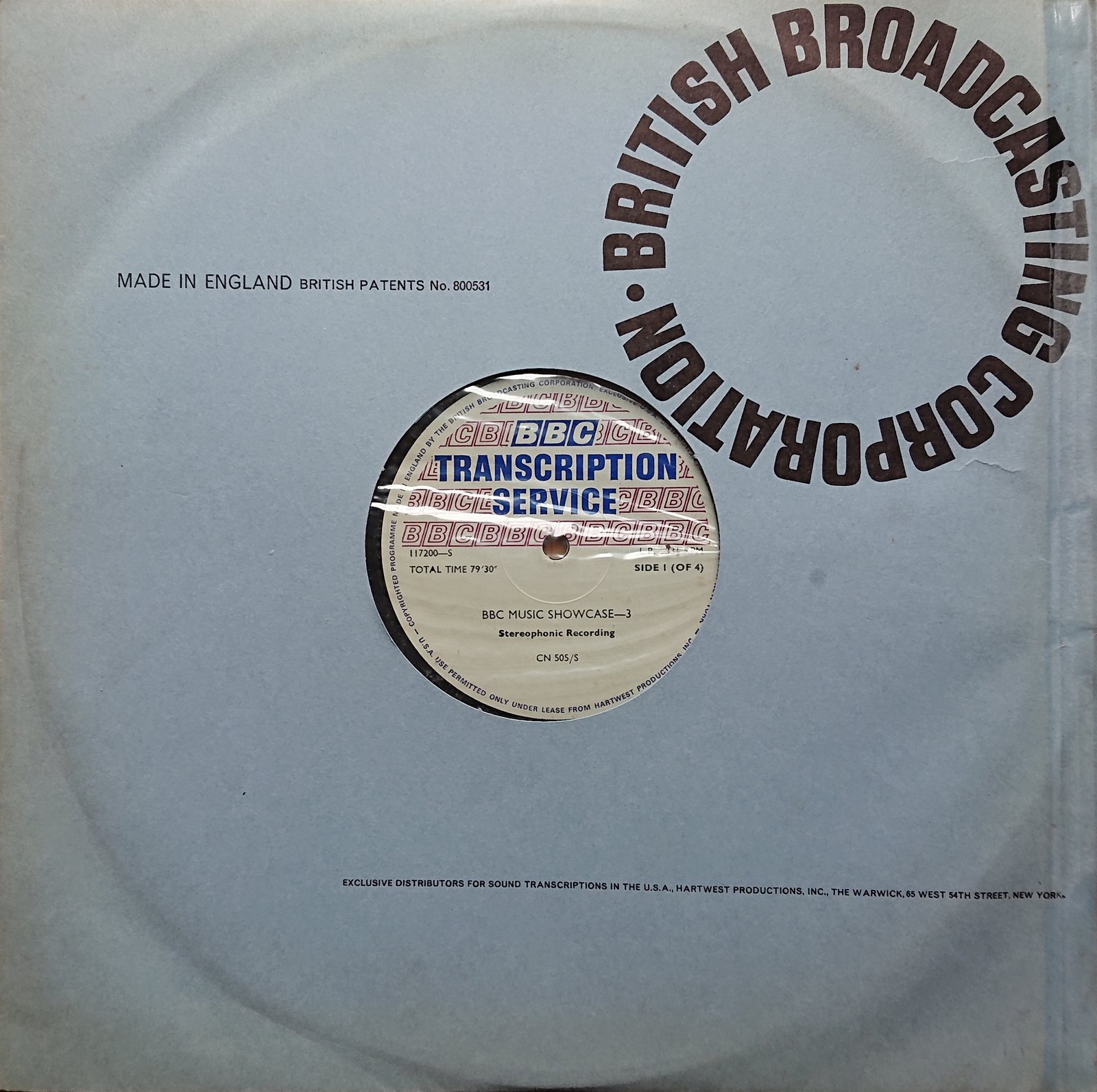 Picture of CN 505 S 05 BBC music showcase - 3 (Sides 1 & 3) by artist Various